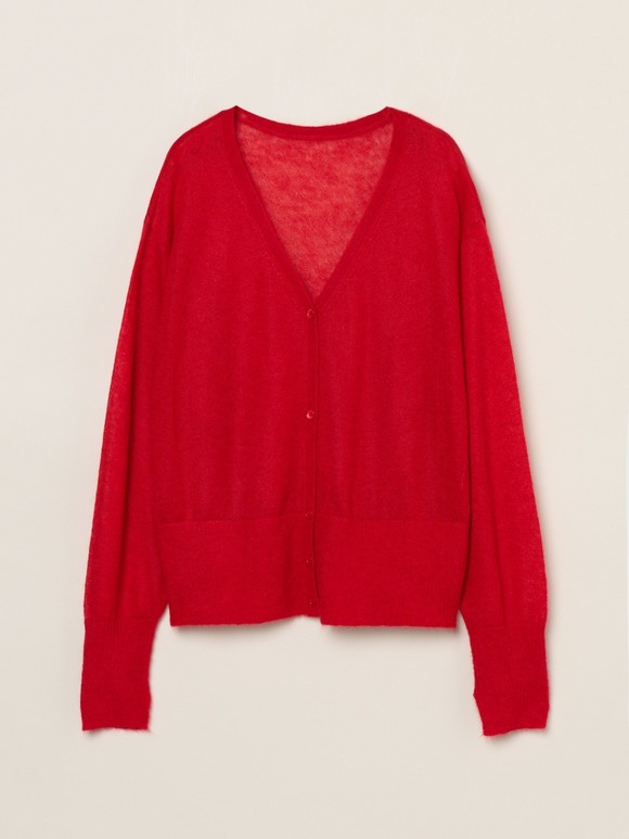 Super kid mohair mix cardigan