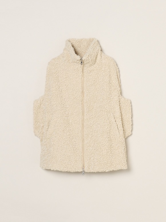 【Everly】Poodle boa cape