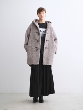 【Aubrey】Poodle boa duffle coat 詳細画像