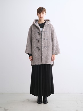 【Aubrey】Poodle boa duffle coat 詳細画像