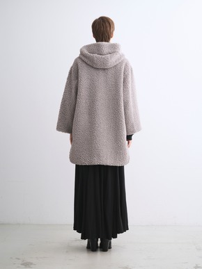 【Aubrey】Poodle boa duffle coat 詳細画像