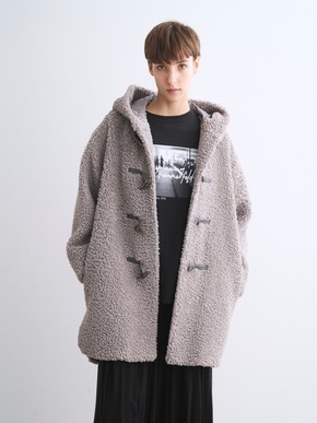 【Aubrey】Poodle boa duffle coat 詳細画像