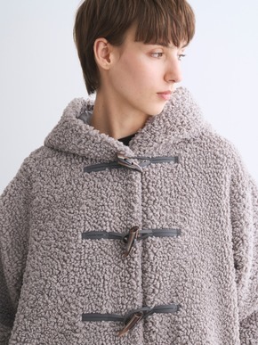 【Aubrey】Poodle boa duffle coat 詳細画像