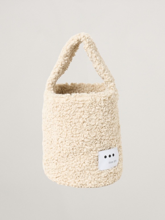 【Fifi mini】Poodle boa bucket bag mini