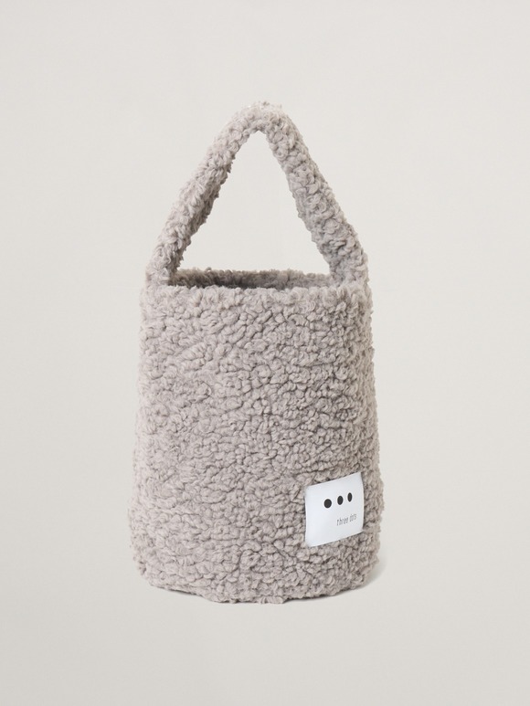 【Fifi mini】Poodle boa bucket bag mini