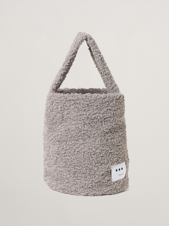 【Fifi】Poodle boa bucket bag