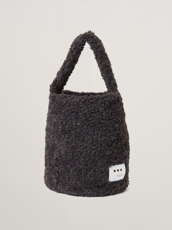 【Fifi】Poodle boa bucket bag