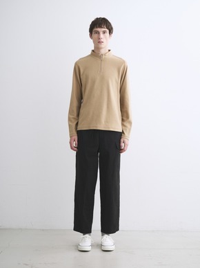 Men's compact pile half zip l/sT 詳細画像