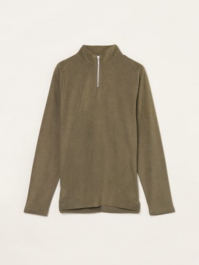 Men's compact pile half zip l/sT 詳細画像