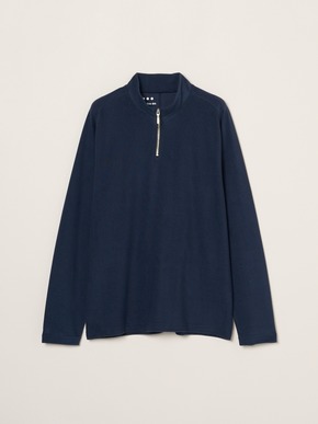 Men's compact pile half zip l/sT 詳細画像