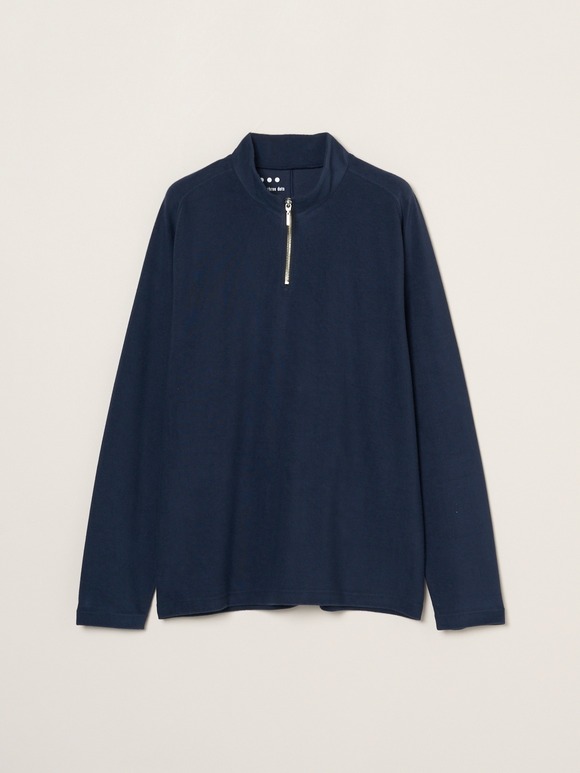 Men's compact pile half zip l/sT