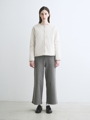 Puffer collarless jacket 詳細画像