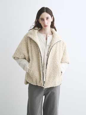 Puffer collarless jacket 詳細画像