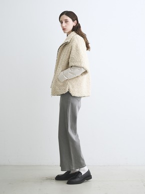 Puffer collarless jacket 詳細画像