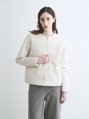 Puffer collarless jacket 詳細画像