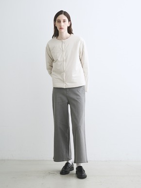 Puffer collarless jacket 詳細画像