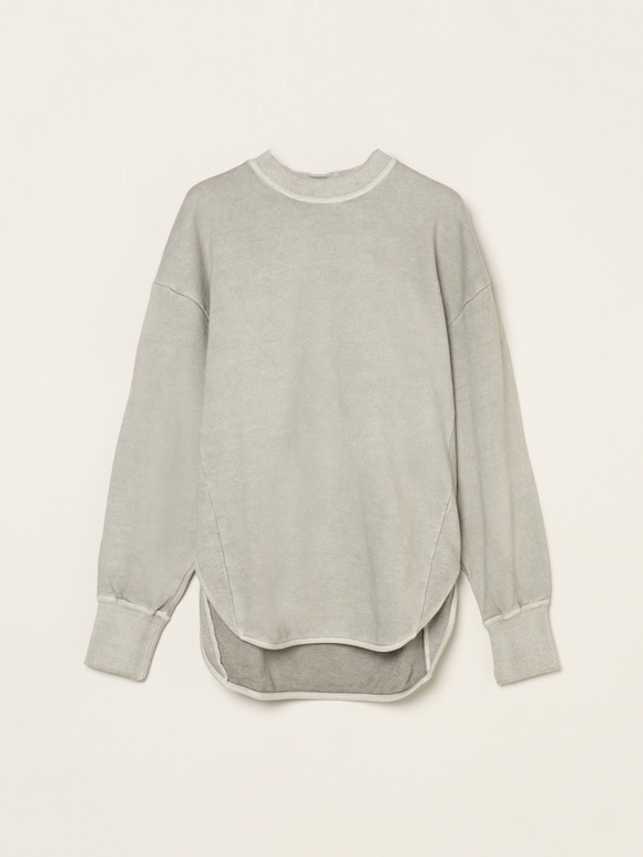 Ppigment dyed sweat top