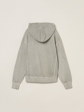 Pigment dyed sweat zip up hoody 詳細画像