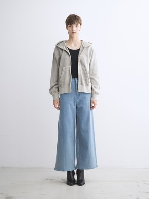 Pigment dyed sweat zip up hoody 詳細画像