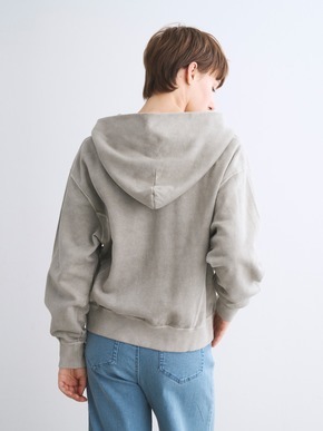 Pigment dyed sweat zip up hoody 詳細画像