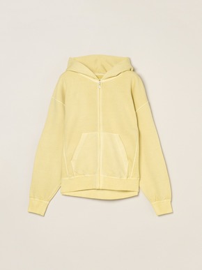 Pigment dyed sweat zip up hoody 詳細画像