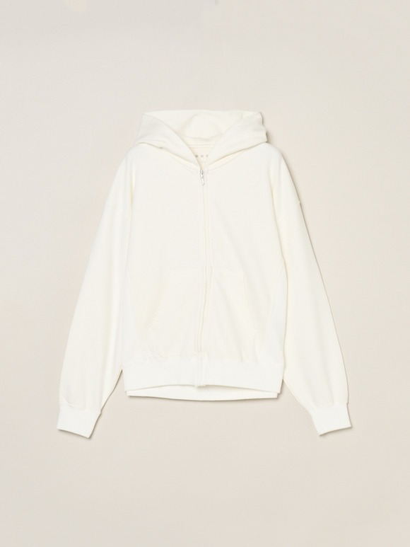Pigment dyed sweat zip up hoody