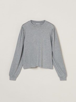 Blushed sweater bolume sleeve top 詳細画像
