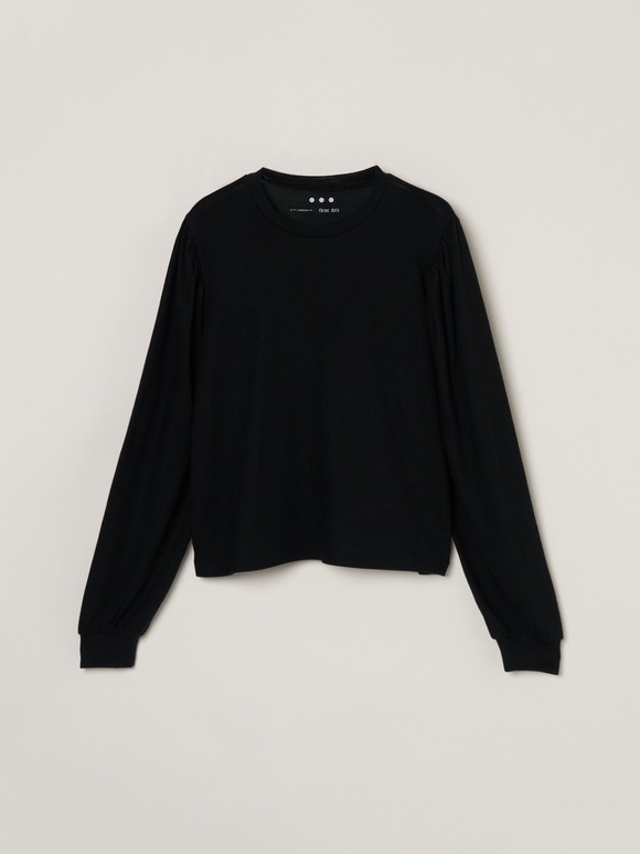 Blushed sweater bolume sleeve top