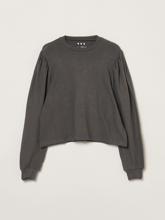 Blushed sweater bolume sleeve top