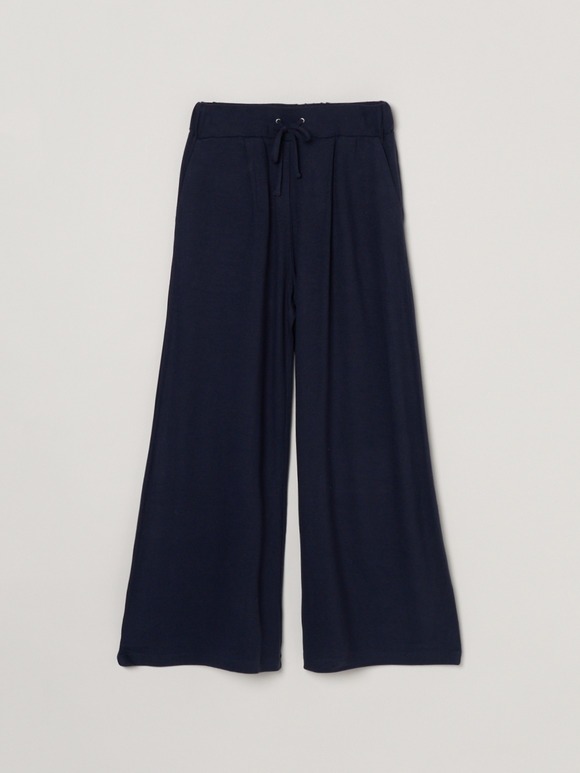 Blushed sweater wide pants