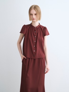 Silky twill tops 詳細画像