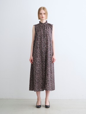 Silky twill gather dress 詳細画像
