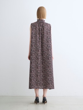 Silky twill gather dress 詳細画像