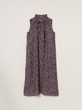 Silky twill gather dress 詳細画像