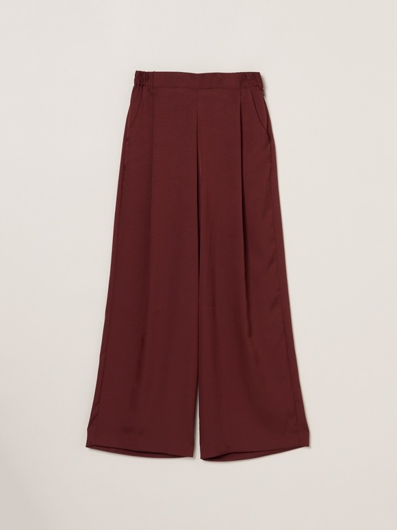 Silky twill pants