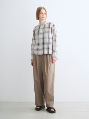 Sheer cotton band collar shirt 詳細画像