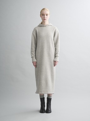 Silky terry hooded dress 詳細画像