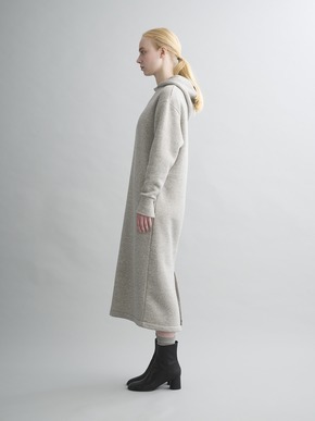 Silky terry hooded dress 詳細画像