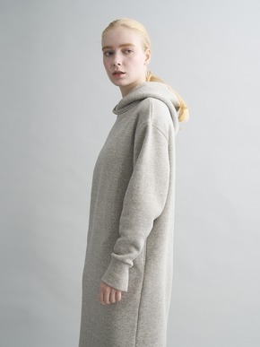 Silky terry hooded dress 詳細画像