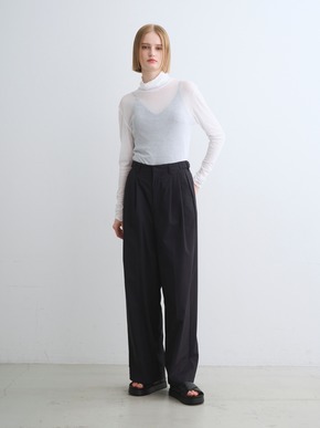 Soft see through turtle neck tee 詳細画像