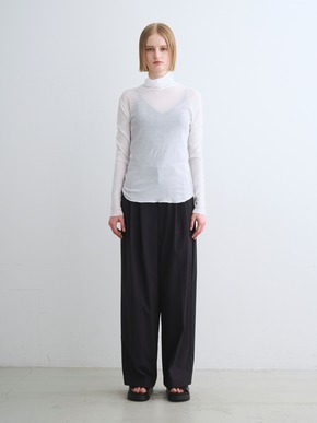 Soft see through turtle neck tee 詳細画像