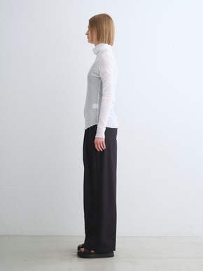Soft see through turtle neck tee 詳細画像
