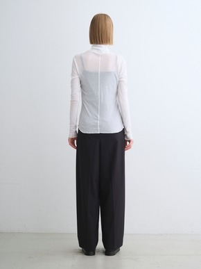 Soft see through turtle neck tee 詳細画像
