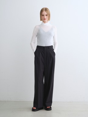 Soft see through turtle neck tee 詳細画像