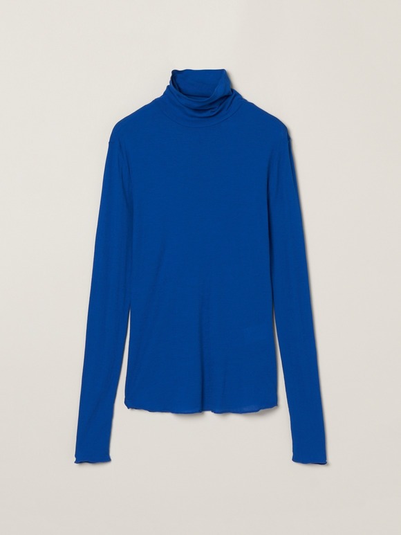 Soft see through turtle neck tee