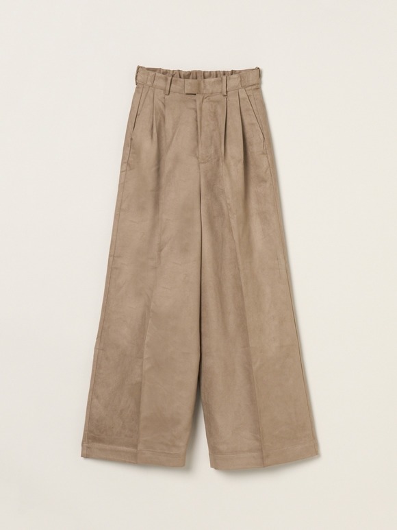 Faux suede pants