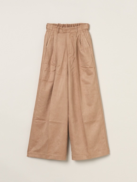 Faux suede pants