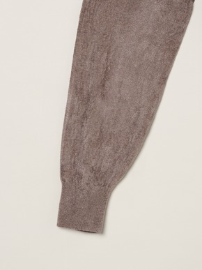 Velour sweater zip up hoody 詳細画像