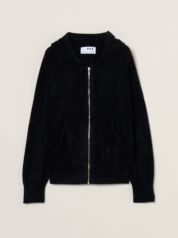 Velour sweater zip up hoody