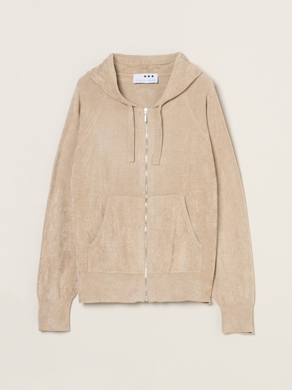 Velour sweater zip up hoody